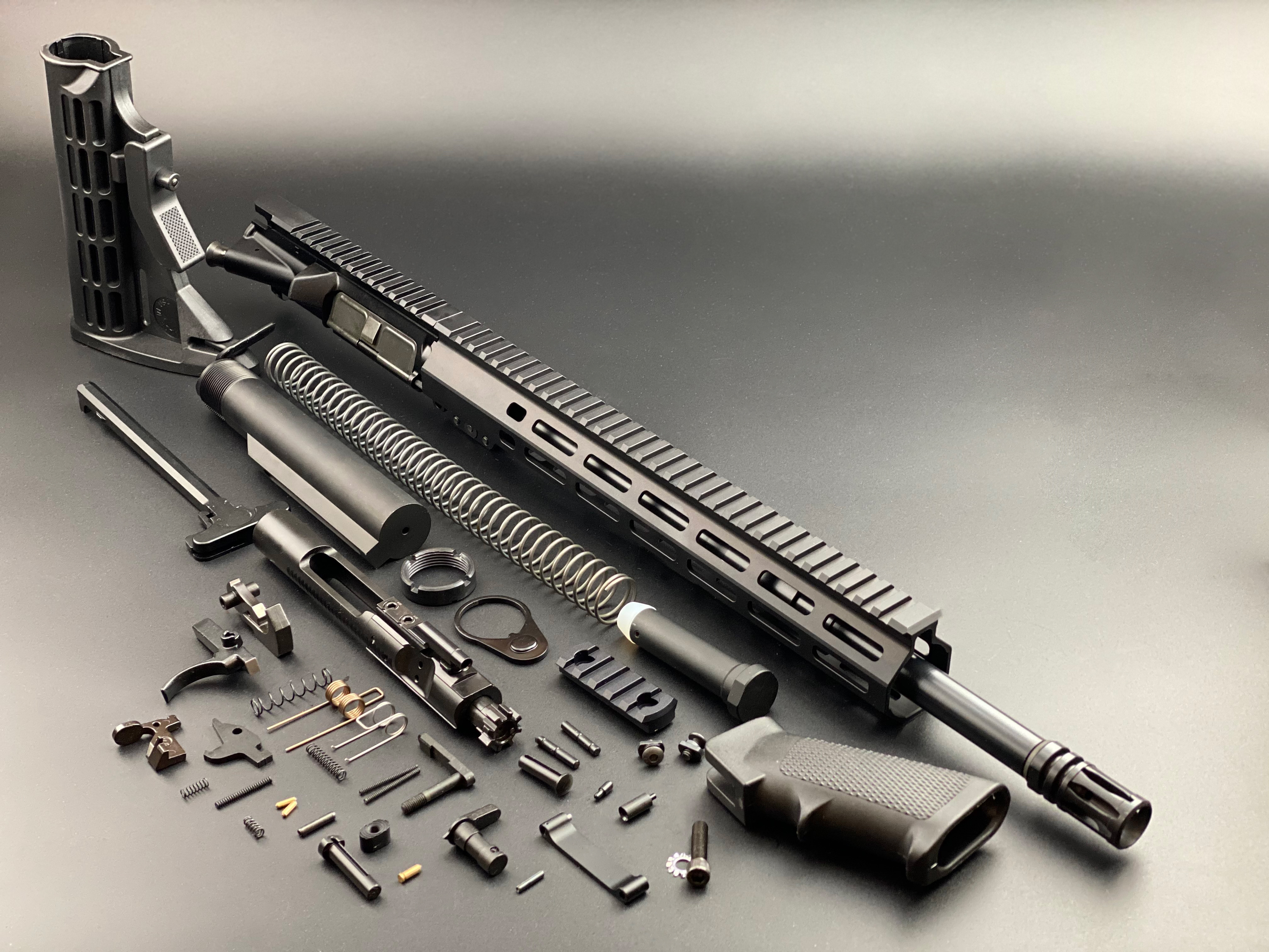 16" 5.56 Standard Rifle Build Kit W/12" M-LOK Handguard