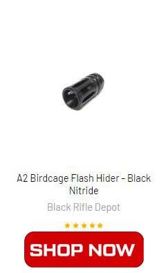 A2 Birdcage Flash Hider - Black Nitride