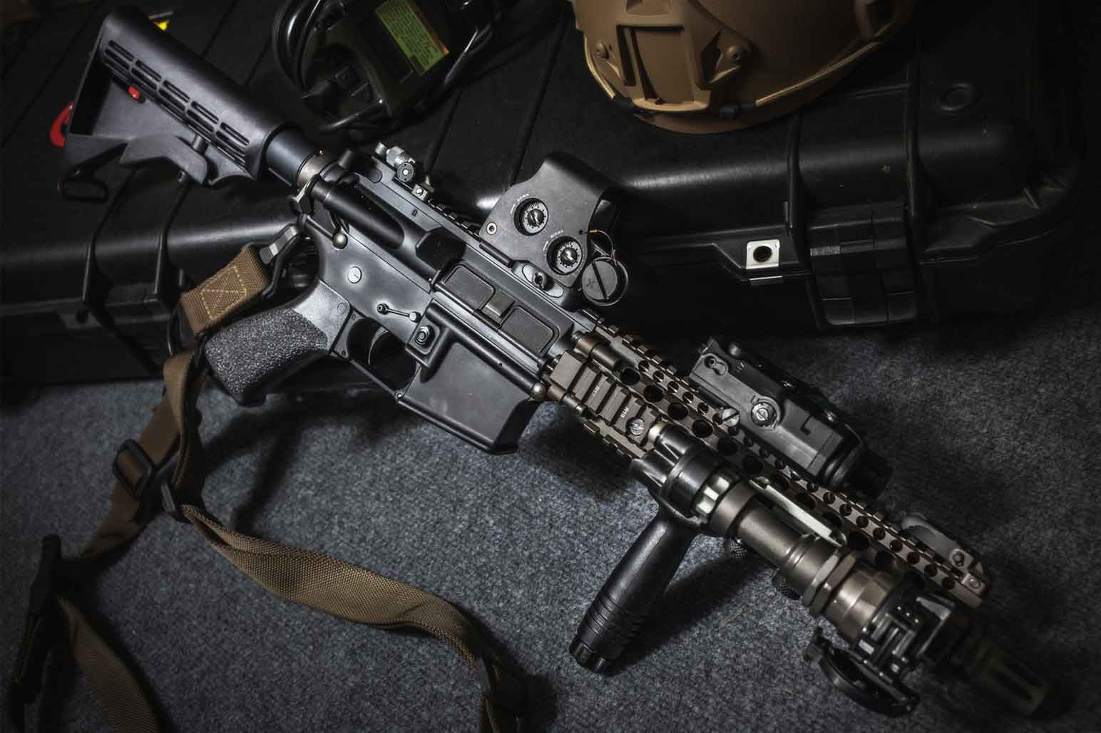 Upgraded AR 15 Rifle 
