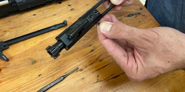 AR 15 Bolt Carrier Disassembly 