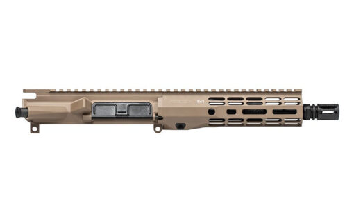 Aero PrecisionM4E1 Threaded Complete Upper 8" .300 Blackout Barrel ATLAS R-ONE 7" M-LOK HG - FDE Cerakote - Black Rifle Depot