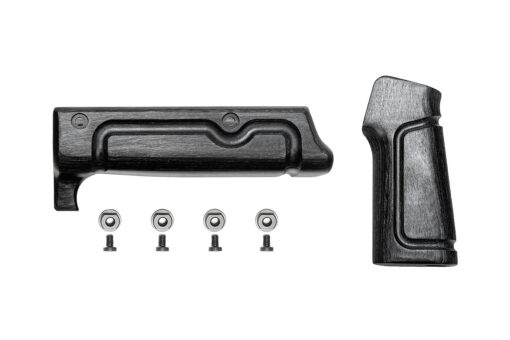 Battle Arms BATTLEARMS Black Laminate Furniture Two Piece Kit For Rigidrail Series of Rails - Black Rifle Depot