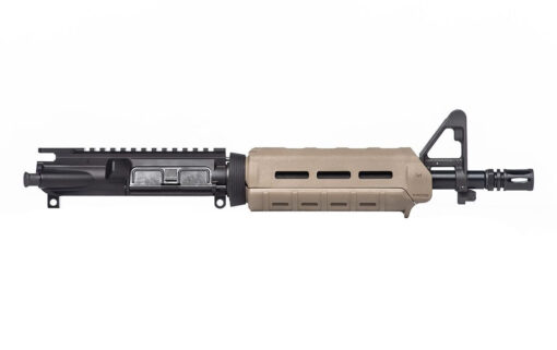 Aero Precision AR-15 Complete Upper, 10.5" 5.56 Carbine Barrel w/ Pinned FSB, MOE Carbine - FDE - Black Rifle Depot