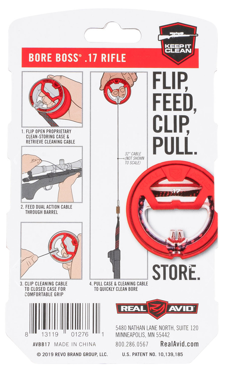 Real-Avid-Bore-Boss-Bore-Cleaner-For-.17Cal-Real-Avid-Bore-Boss-Bore-Cleaner-For-.17Cal Real Avid, Bore Boss, Bore Cleaner, For .17Cal