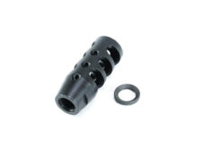 9mm 1/2-28 TPI Three Port Muzzle Brake - Black Nitride