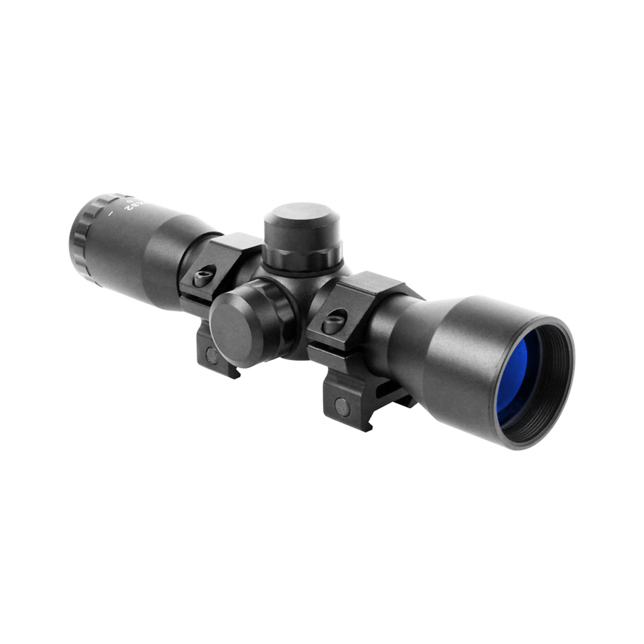 Aim-Sports-4X32-Compact-Mil-Dot-Scope-w-Rings-Aim-Sports-4X32-Compact-Mil-Dot-Scope-w-Rings Aim Sports 4X32 Compact Mil-Dot Scope w/ Rings