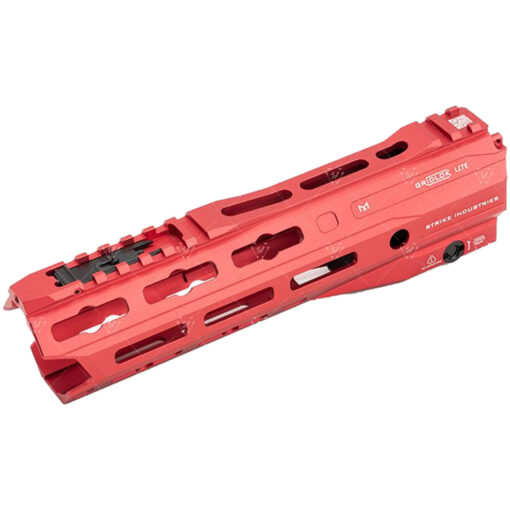 Strike Industries GRIDLOK LITE M-LOK Handguard Assembly - 8.5, Red - Black Rifle Depot