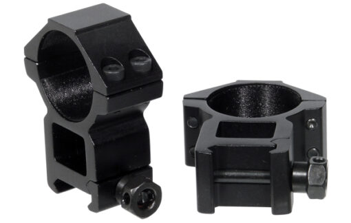 UTG ACCUSHOT 30mm/2PCs Picatinny/Weaver Rings - High - Black Rifle Depot
