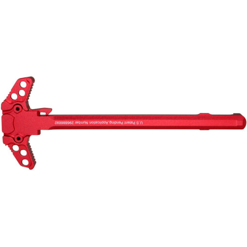 Presma AR-15 Ambidextrous Charging Handle - Red - Black Rifle Depot
