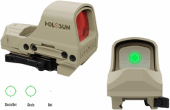 Holosun HS510C 1x Open Reflex Sight, Green 2 MOA dot 65 MOA Circle Reticle, Flat Dark Earth