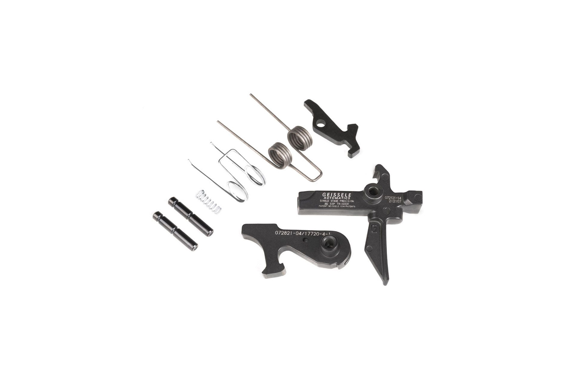 1995---05-483-(2) Geissele Single Stage Precision (SSP) Dynamic Flat Bow deconstructed