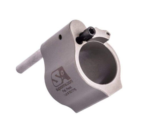 Superlative Arms .750 Adjustable Gas Block - Solid - Stainless Steel - Black Rifle Depot