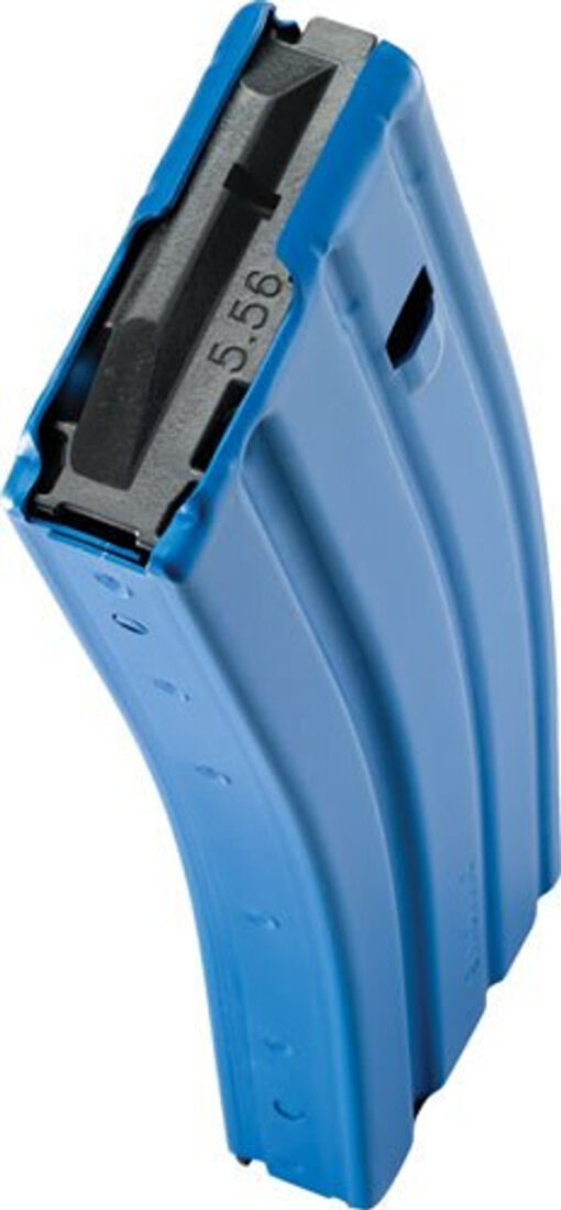 C Products Defense Duramag 5.56 30 Round Aluminum Magazine - Blue - Black Rifle Depot