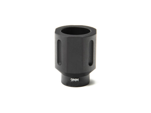 Battle Arms BATTLEARMS 9MM Hex Flash Can - 1/2x36 - Black Rifle Depot