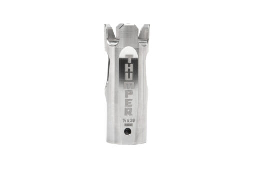 Battle Arms THUMPER Muzzle Device Brake - Stainless, 9mm - Black Rifle Depot