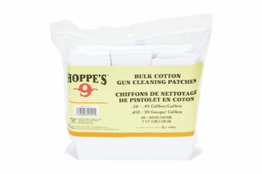 Hoppe's .38/.45 Cleaning Patches - 500ct - Black Rifle Depot