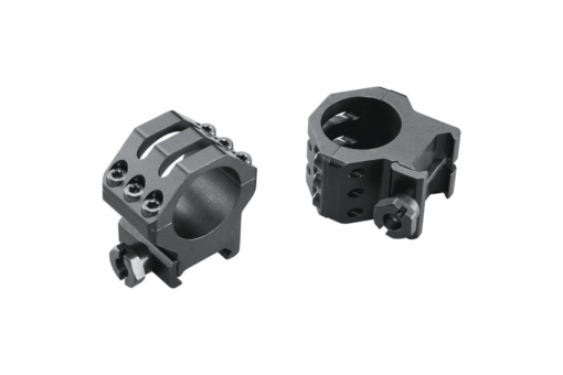 Weaver 6-Hole Skeletal 1in High Scope Rings - Black Rifle Depot