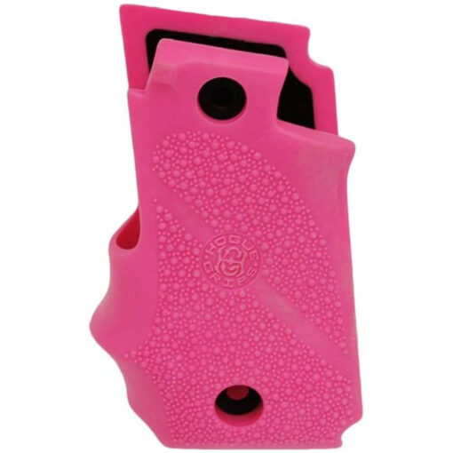 Hogue 38007 Rubber Grip Pink with Finger Grooves for Sig P238 - Black Rifle Depot
