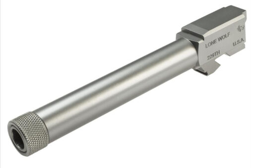 Lone Wolf Arms Glock 22/31 9mm Threaded Conversion Barrel, 1/2x28, Raw Stainless - Black Rifle Depot