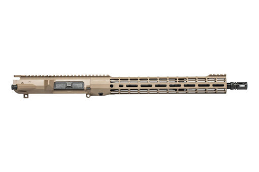 Aero Precision M5 Complete Upper, 16" .308 Mid Barrel, ATLAS S-ONE 15" M-LOK HG - FDE Cerakote - Black Rifle Depot