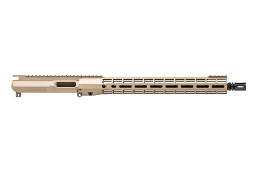 Aero Precision EPC-9 Threaded 16" 9mm Complete Upper Receiver w/ ATLAS S-ONE 15" Handguard - FDE Cerakote - Black Rifle Depot