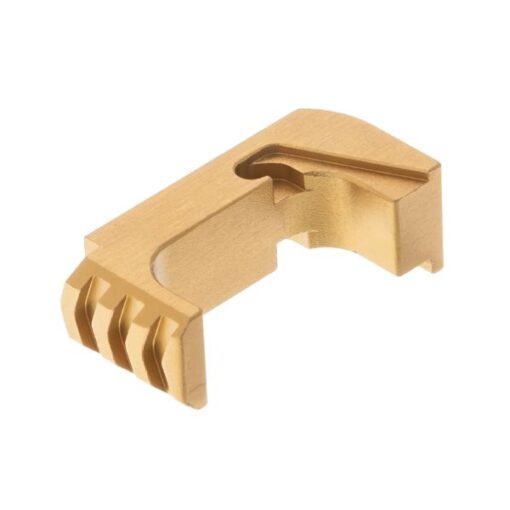 Tyrant Designs TD-43E GLOCK 43 Extended Magazine Release - Gold - Black Rifle Depot