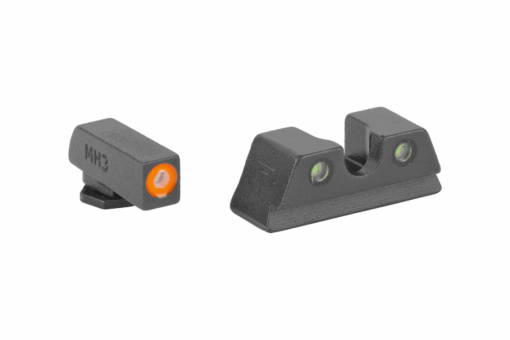 Meprolight Hyper Bright Night Sights for Glock 42/43 Tritium Orange/Green - Black Rifle Depot