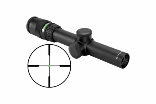 Trijicon 200071 AccuPoint 1-4x24 30mm SFP Green Dot Riflescope - STD Crosshair w/ Green Dot - Black Rifle Depot