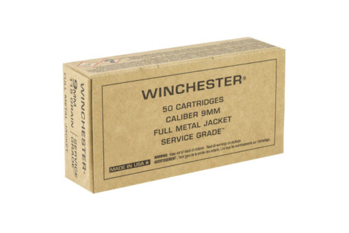 Winchester 9mm Ammunition SG9W 115 Grain FMJ Handgun Ammo - 500 round case - Black Rifle Depot