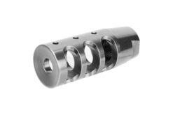 .223/5.56 1/2-28 TPI Compact Muzzle Brake in stainless steel