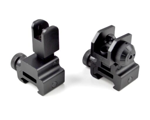 Presma AR-15 Aluminum Flip-Up Sight Set - Low Profile - Black Rifle Depot