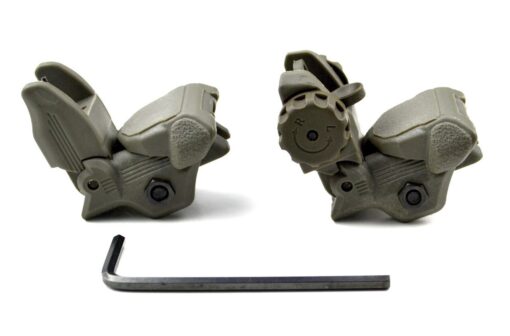 Presma AR-15 Flip-Up Sight Set - OD Green - Black Rifle Depot
