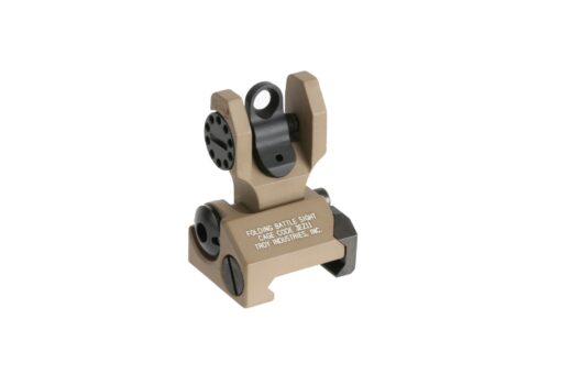 Troy Industries Folding Battle Sight - Rear - FDE - Black Rifle Depot