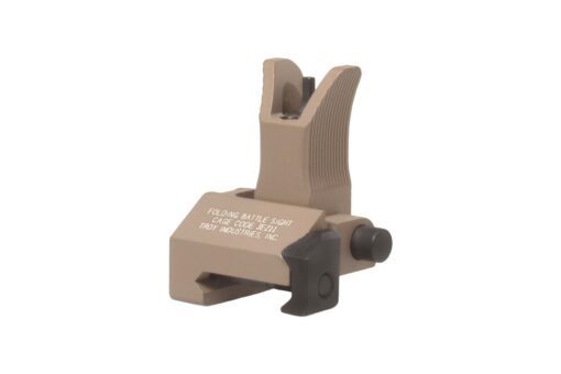 Troy Industries M4 Folding Battle Sight - Front - FDE - Black Rifle Depot