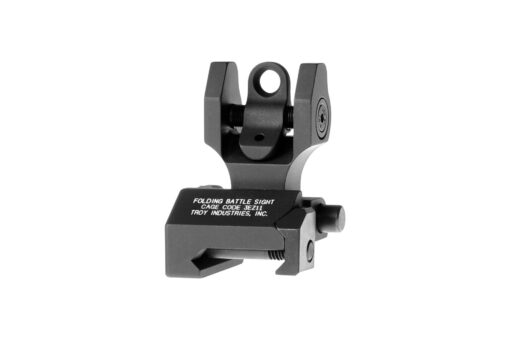 Troy Industries Folding Battle Sight - Rear - Black - Black Rifle Depot