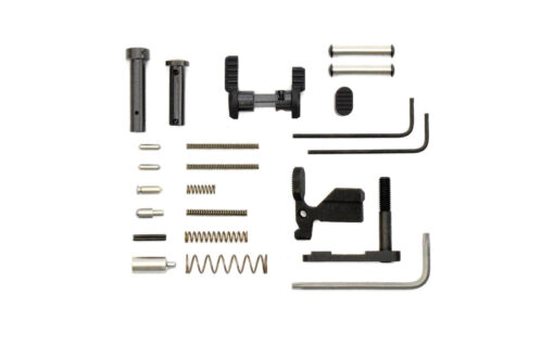 Armaspec Gun Builders Stainless AR 15 Lower Parts Kit - Black - Black Rifle Depot