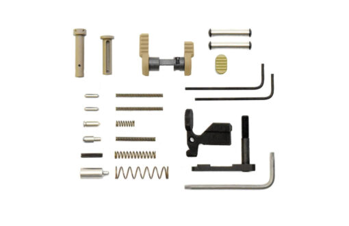 Armaspec Gun Builders Stainless AR 15 Lower Parts Kit - FDE - Black Rifle Depot