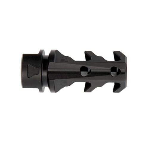 Fortis 9MM Muzzle Brake - Black - 1/2" x 28 TPI - Black Rifle Depot