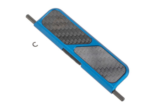 Fortis Billet Dust Cover - Carbon Fiber - Blue - 
