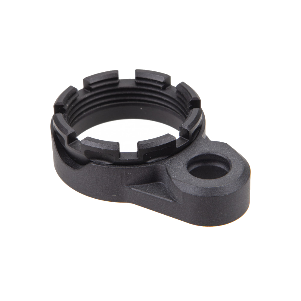 Fortis-LE-Lightweight-Enhanced-AR15-End-Plate-System-K1-Castle-Nut-Tapered-Black