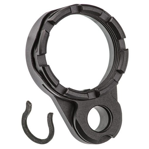 Fortis LE Lightweight Enhanced AR-15 End Plate System - K2 - Castle Nut (Clip) - Black - Black Rifle Depot