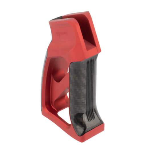Fortis Torque Pistol Grip - Carbon Fiber - Red - Black Rifle Depot