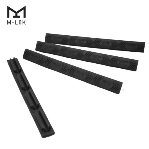 Ergo 4-Slot M-LOK WedgeLok American Flag Rail Cover 4PK Black - Black Rifle Depot
