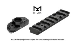 UTG PRO AR-15 Super Slim M-LOK Drop-in Car Length Rail Black