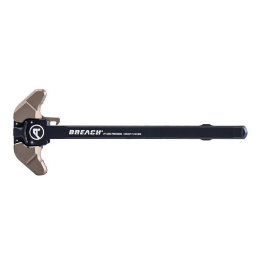 Aero Precision AR-10 Breach Ambi Charging Handle w/ Large Lever - Black/Kodiak Brown - Black Rifle Depot