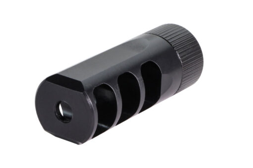 Faxon 5.56 MuzzLok 3-Port Muzzle Brake, Steel, QPQ Nitride - Black Rifle Depot