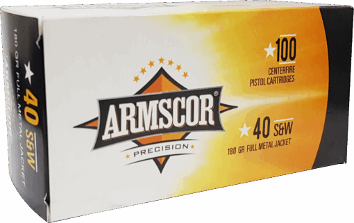 Armscor 50316 Pistol Value Pack 40 S&W 180 gr Full Metal Jacket (FMJ) Value Pack 100 Bx - Black Rifle Depot