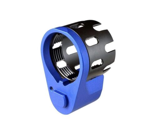 Strike Industries Enhanced Castle Nut-Extended QD End Plate - Blue - Black Rifle Depot