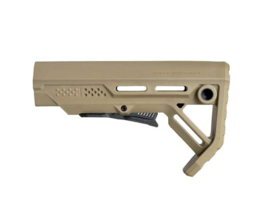 Strike Industries MOD-1 Stock (Black, FDE, Red, Blue) - FDE/Black - Black Rifle Depot
