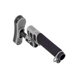 ODIN-Works-Zulu-Adjustable-Stock-w-Padded-Pistol-Buffer-Tube-and-Back-Plate-Urban-Grey